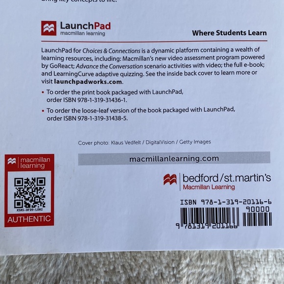 Macmillan Learning Choices & Connections Third Edition Book - Picture 4 of 10